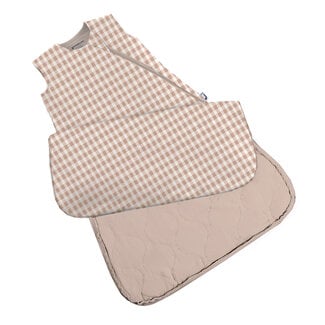 Günamüna Günamüna - Dormeuse en Bambou 1 TOG, Carreaux Rose Pâle