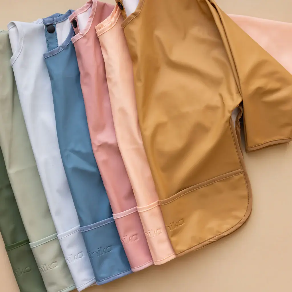 Minika Long Sleeve Bib 2.0, Leaf Charlotte et Charlie