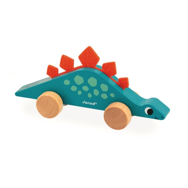 Voiture dinosaure stégosaure de Plan Toys