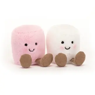 Jellycat Jellycat - Amuseable Pink and White Marshmallows 4"