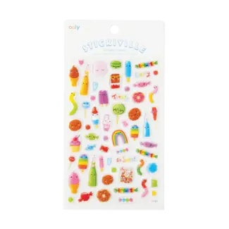 Ooly Ooly - Stickiville Glitter Stickers, Candy Shoppe