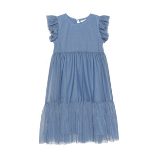 Creamie Creamie - Mesh Dress, Glitter Blue