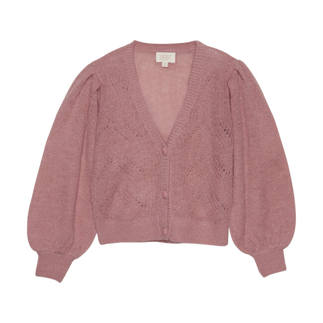Creamie Creamie - Knitted Cardigan, Dusty Rose