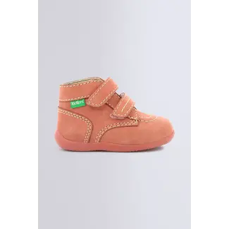 Kickers Kickers - Bonkro Leather Low Boots, Pink