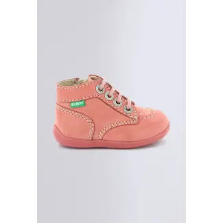 Kickers Kickers - Bottillons en Cuir Bonzip, Rose