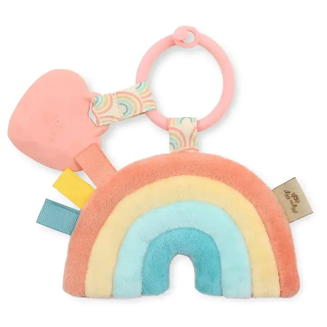 Itzy Ritzy Itzy Ritzy - Activity Plush with Teething Toy, Rainbow