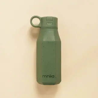 Minika Minika - Bouteille en Silicone 350ml, Feuille