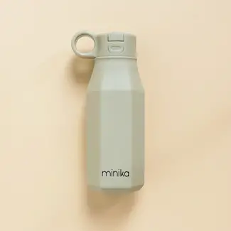 Minika Minika - Bouteille en Silicone 350ml, Sauge
