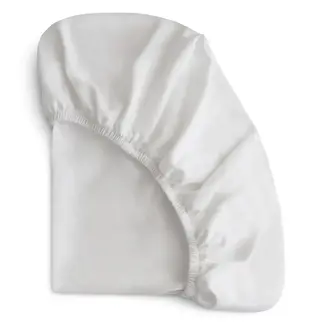 Mushie Mushie - Organic Cotton Stretchy Crib Sheet, White