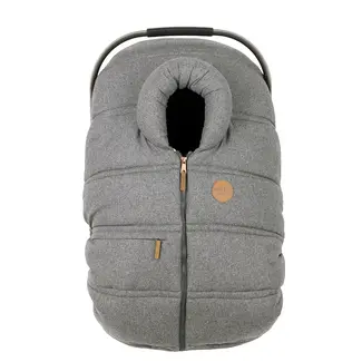 Petit Coulou Petit Coulou - Winter Baby Car Seat Cover, Wool Slate