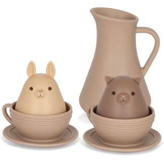 Konges Sløjd Konges Sløjd - Silicone Bath Toy Cup Set, Hortensia