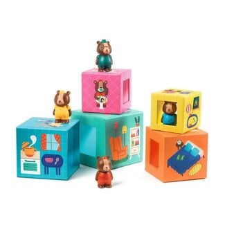Djeco Djeco - Illustrated House Decor Cubes, TopaniHouse