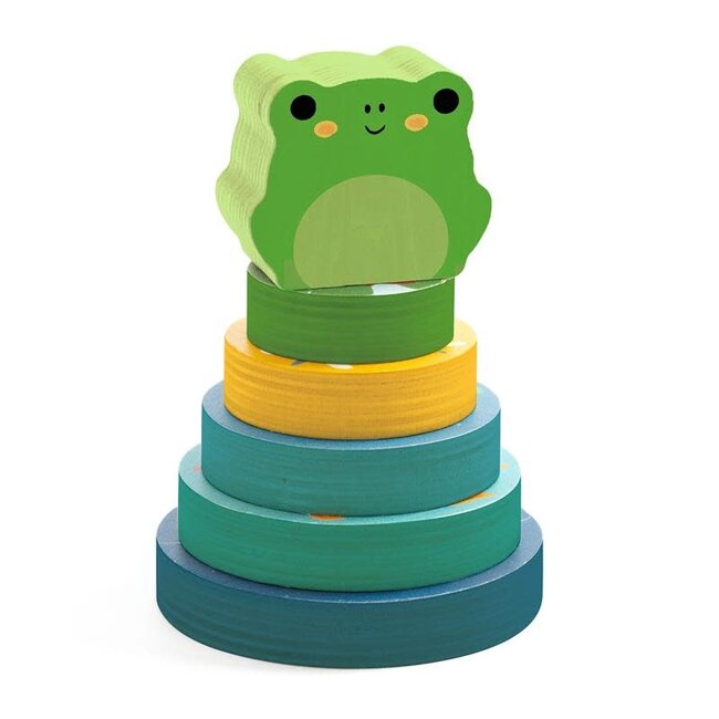 Djeco Djeco - Jeu 2 en 1  Puzz et Stack, Grenouille