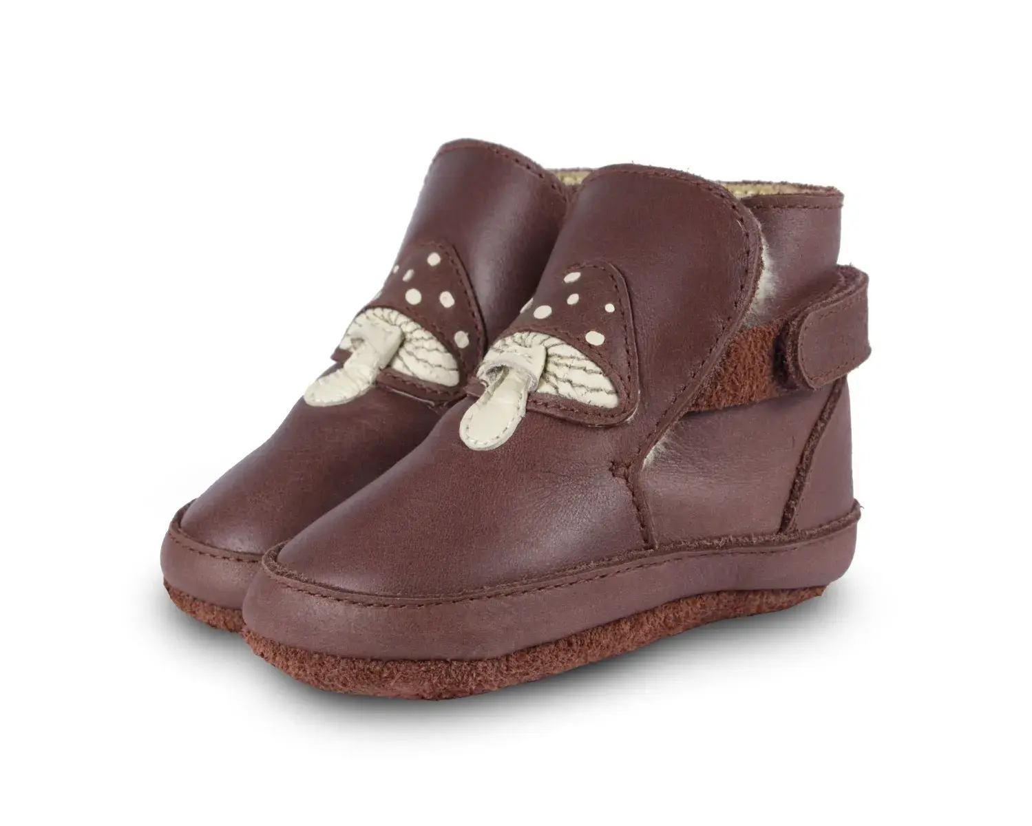 Donsje Mush Lined Leather Boots Toadstool Charlotte et Charlie