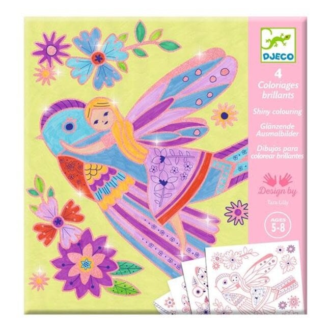 Djeco Djeco - Coloriages Surprises, Petites Ailes