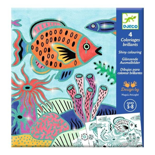 Djeco Djeco - Coloriages Surprises, Sous la Mer