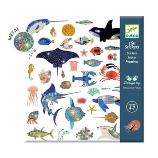Djeco Djeco - Metallic Stickers, Ocean
