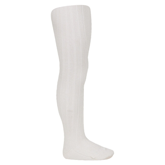 Condor Condor - Collants Côtelés en Laine Mérinos, Beige