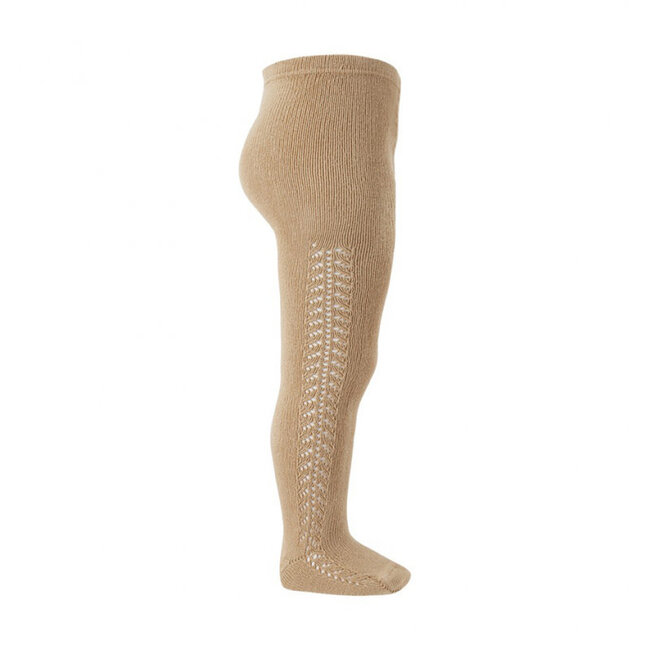 Condor Condor - Collants Chauds avec Motifs Ouverts, Camel