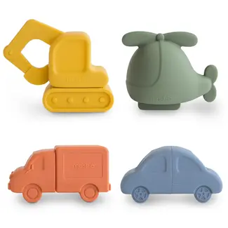 Mushie Mushie - Silicone Bath Toys, Vehicles