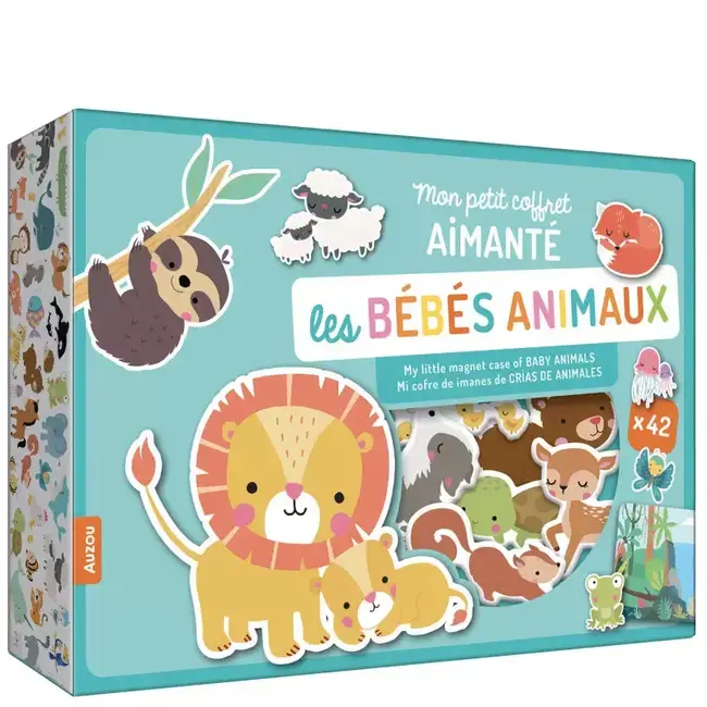 Auzou Auzou - My Little Magnetic Box, Les Bébés Animaux