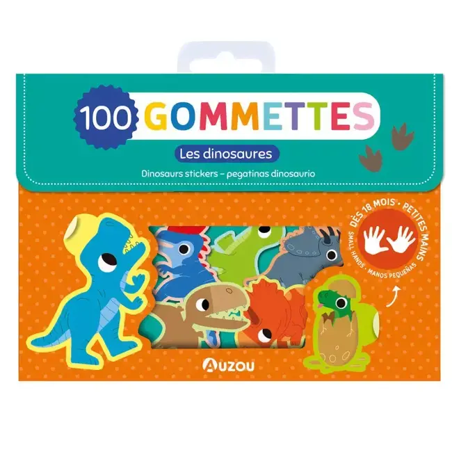 Auzou Auzou - My 100 Sticker Pack, Dinosaurs