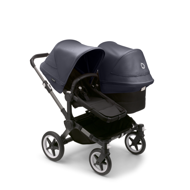 Bugaboo Bugaboo Donkey5 - Duo Extension Set, Graphite - Stormy Blue