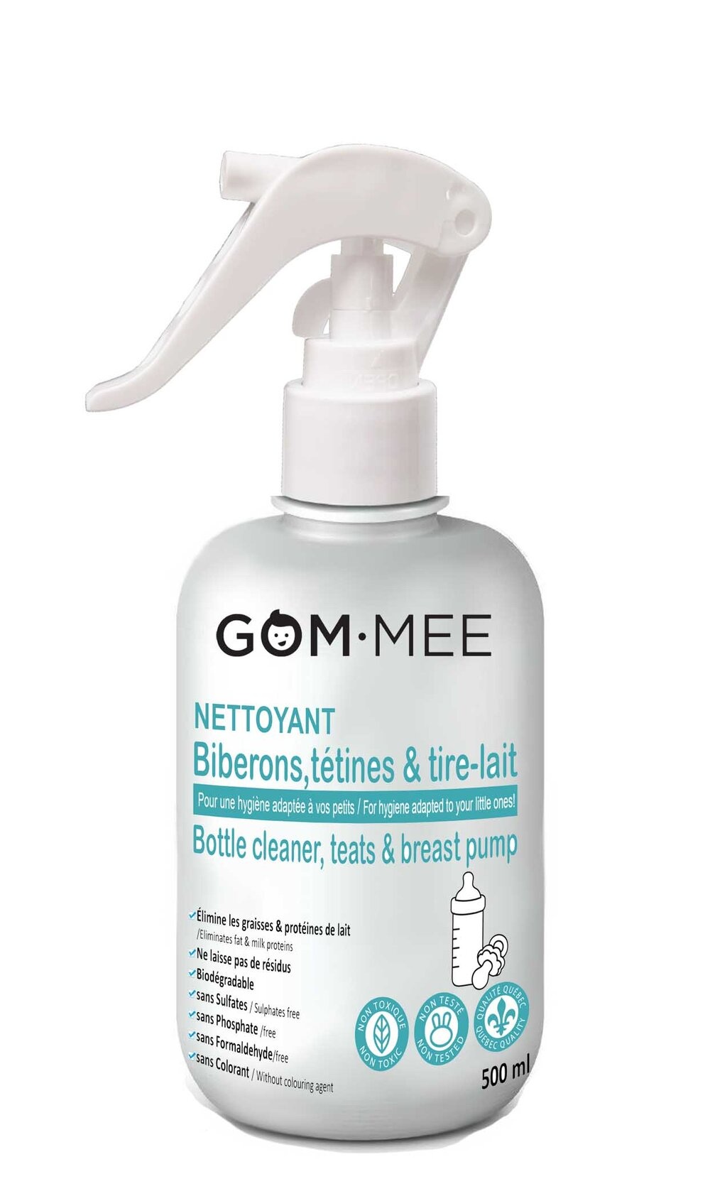 GOM.MEE - Nettoyant Biodégradable à Biberons, Tétines et Tire-Lait