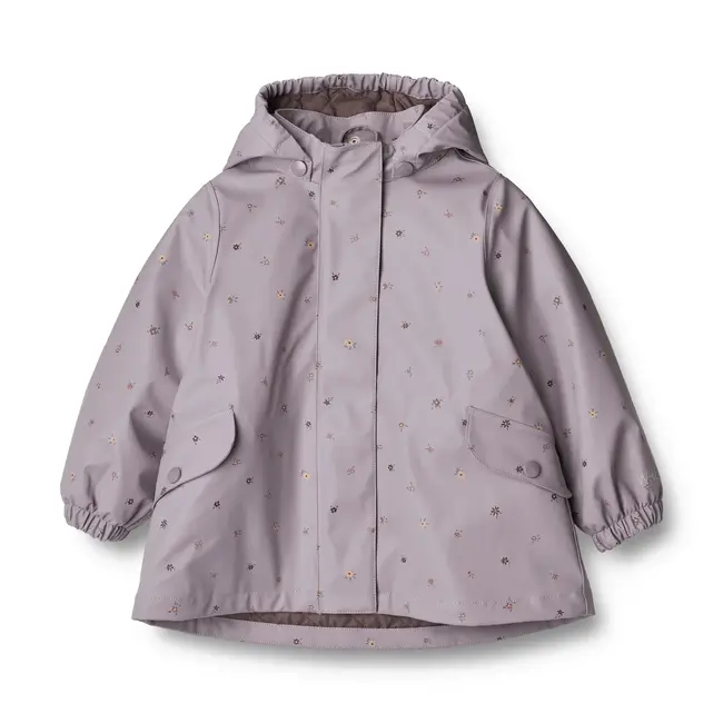 Wheat Kids Clothing - Thermo Rain Coat Rika, Lavender Flowers