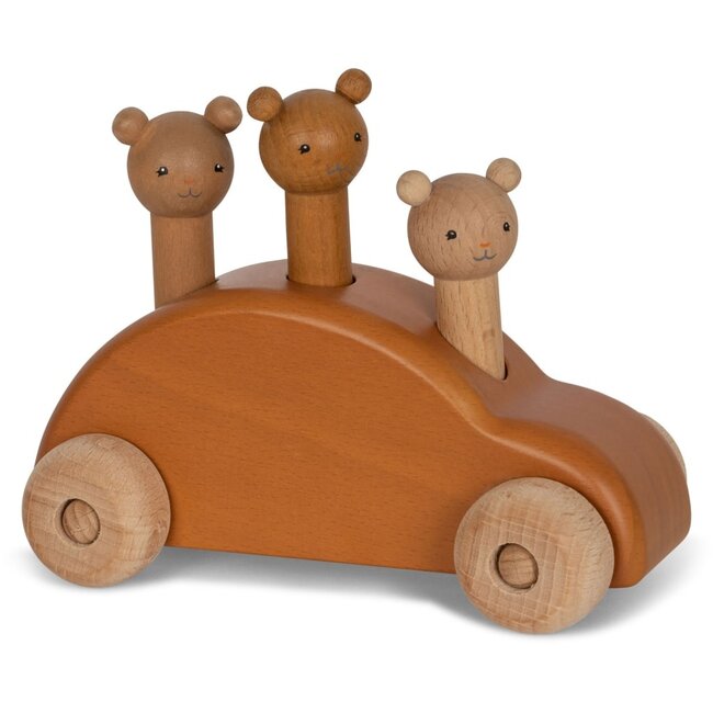 Konges Sløjd Konges Sløjd - Wooden Pop-Up Car, Bears