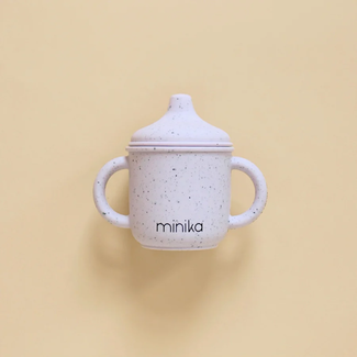Minika Minika - Verre à Bec en Silicone avec Poignées, Lavande