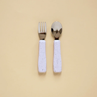Minika Minika - Fork and Spoon Set, Lavender