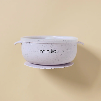 Minika Minika - Silicone Bowl and Transparent Lid, Lavender