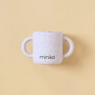 Minika Minika - Tasse d'Apprentissage en Silicone avec Poignées, Lavande