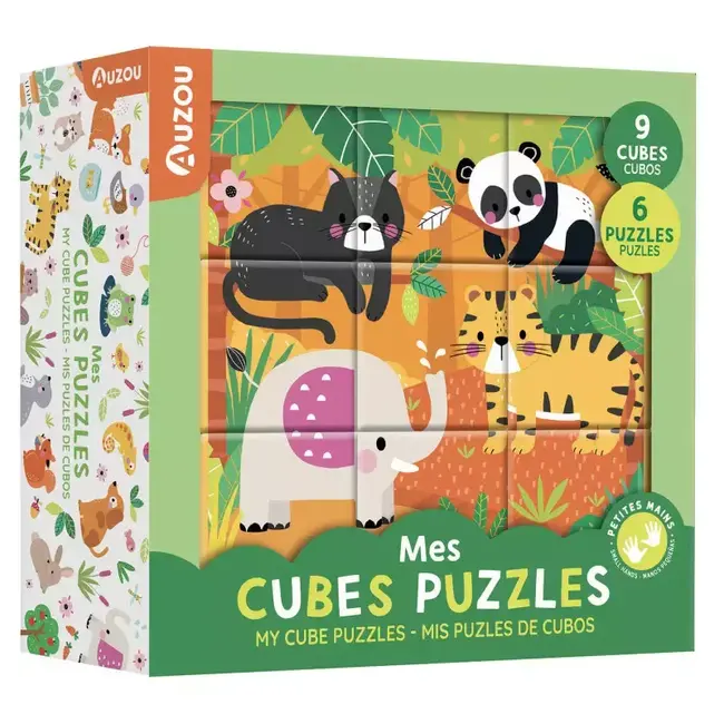 Auzou Auzou - My Cube Puzzles, Cute Animals