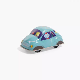 Moulin Roty Moulin Roty - Friction-Powered Metal Car, Blue