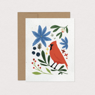 Mimosa Design Mimosa Design - Seeded Card, Cardinal