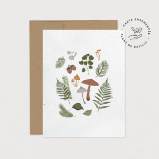 Mimosa Design Mimosa Design - Seeded Card, Forest Harvest