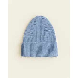 Hvid Knitwear Hvid Knitwear - Merino Wool Beanie Fonzie, Light Blue