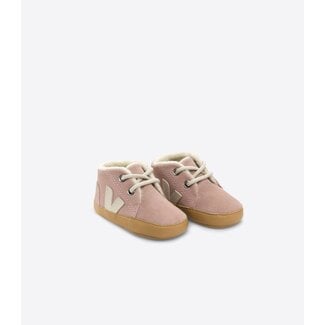 VEJA VEJA - Soft Sole Suede Lined Baby Shoes, Pink
