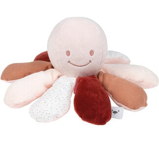 Nattou Nattou - Lapidou Octopus Activity Plush, Rust