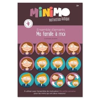 Minimo Minimo - Ensemble d'Aimants de Motivation, Ma Famille à Moi