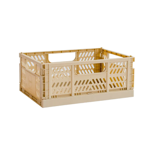 3 sprouts 3 Sprouts - Caisse de Rangement Pliante, Moyen, Sable