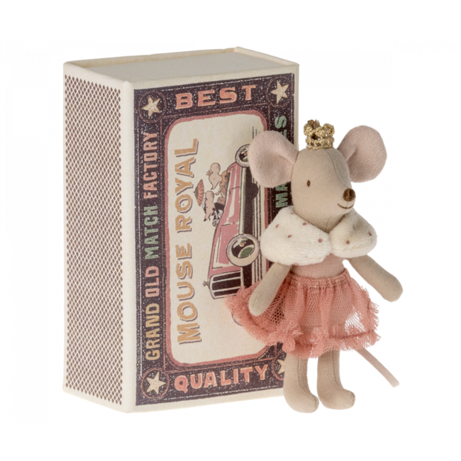 Maileg Maileg - Little Sister Mouse Princess in Matchbox