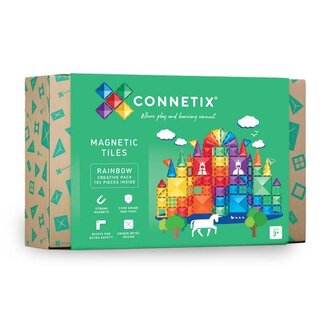 Connetix Connetix - Jeu de Construction avec Tuiles Magnétiques, Ensemble Créatif 102 Pièces