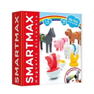Smartmax Smartmax - Magnetic Construction Set, Farm Animals 16 Pieces