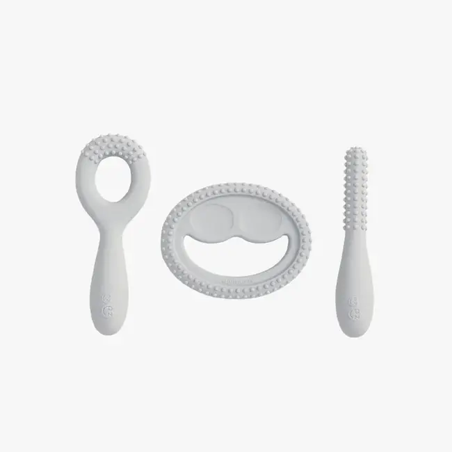 Ezpz EzPz - Outils de Développement Oral pour Bébé, Gris Étain