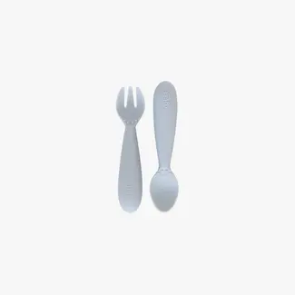 Ezpz EzPz - Set of 2 Silicone Utensils, Pewter