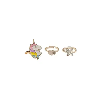 Great Pretenders Great Pretenders - Set of 3 Rings, Butterfly and Unicorn