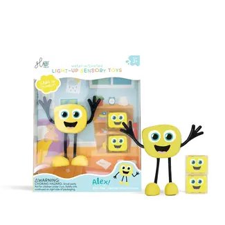 Glo Pals Glo Pals - Toy with 2 Water-Activated Light Up Cubes, Alex 2.0